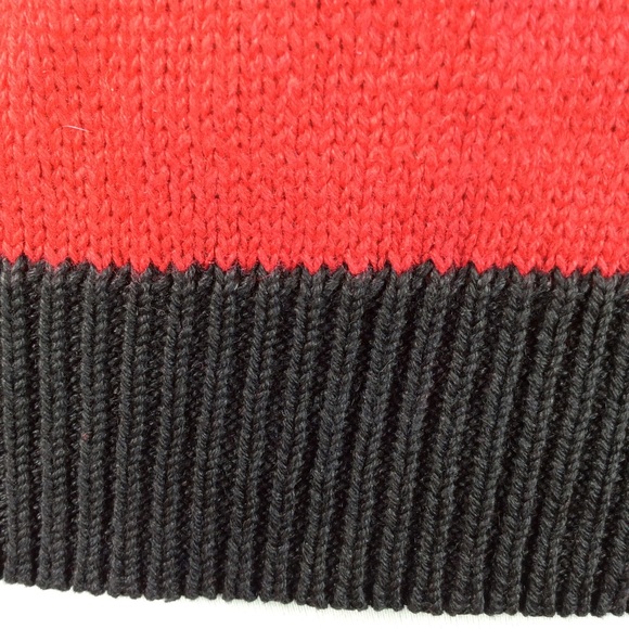 Whittall & Shon Autre Marque whittall & shon Knot Sweater Black Pink Red NWT 80s - Picture 11 of 13